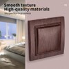 On/Off Switch Single Dark Wood Grain Wall Switch Mechanical Wall
