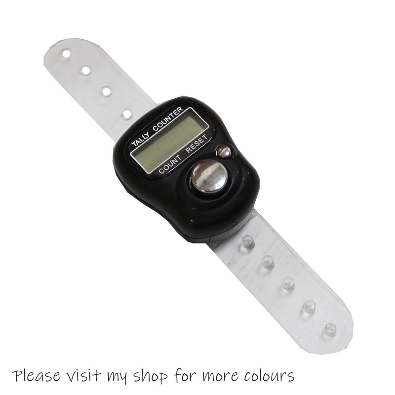 Digital Row Counter Register or Sports Lap Number Tally Black