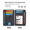 Teskyer Slim Wallet for Men, Minimalist Front Pocket RFID Blocking