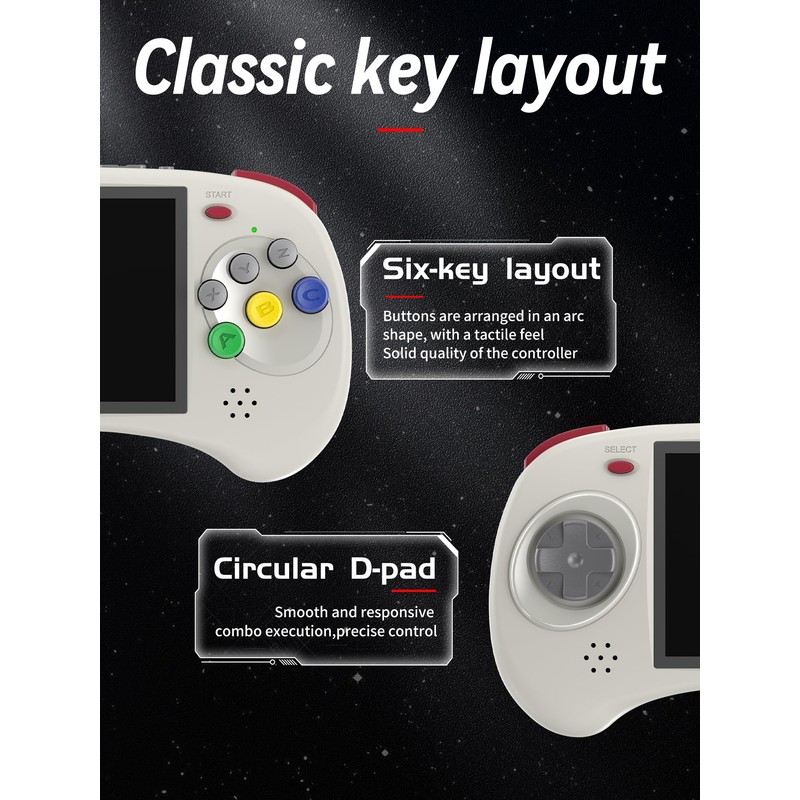 Dosnura RG ARC-D Retro Handheld Game Console 4 in IPS