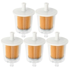 laffoonparts 5 Pack 5/16" Universal Fuel Filters, Inline Gas Fuel Line for Industrial Tractors Cars Trucks Motorcycles Gas Powered Engine