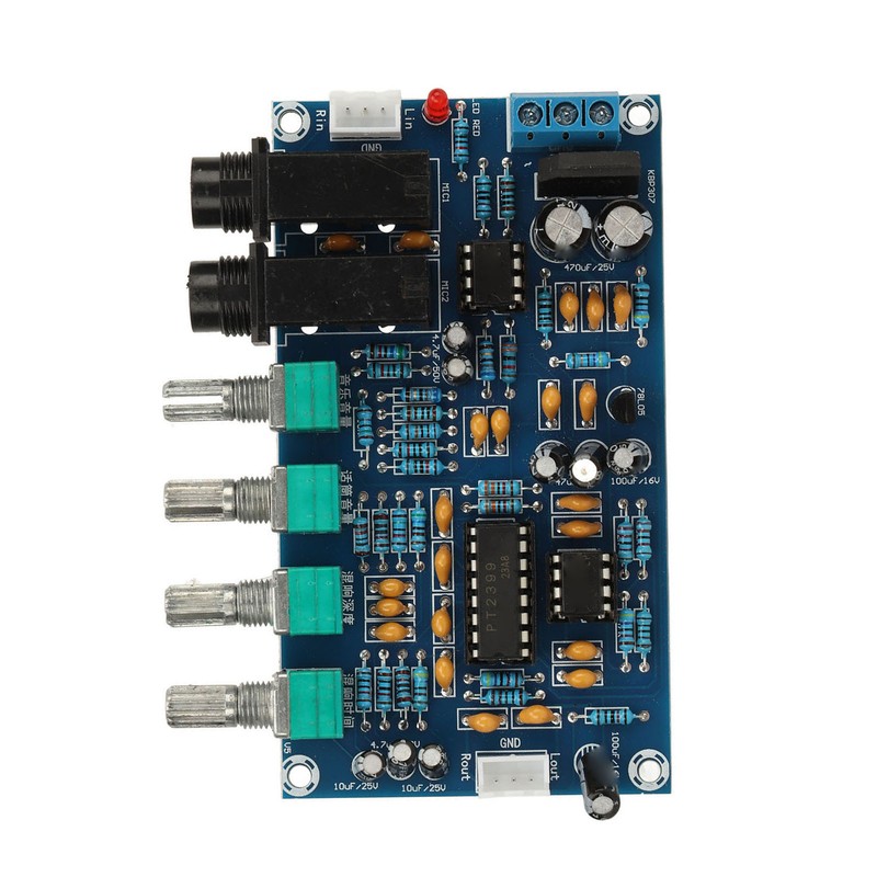Reverberation Board Microphone Reverb Plate PT2399 Chip PCB Microphone Reverb