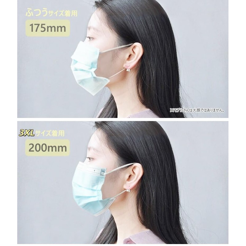 IBUBU Large Size Men's Mask, 102 Pieces (2 Boxes), Non-Woven