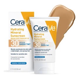 Filtro Solar Con Tinta Spf 30 Cerave 1.7 Onzas Tono Oscuro