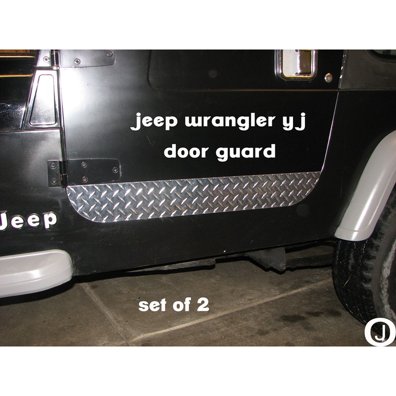 Fits Jeep YJ or TJ Diamond Plate Lower Door Guards