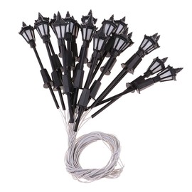 B Blesiya 20pc Modelo Lámpara Jardín Calle Luz HO OO LEDs NUEVO 1: 100 7cm