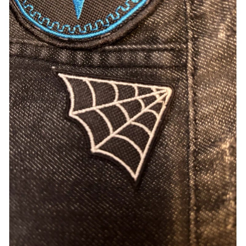 Unbranded Spiderweb Iron-On/Sew-On Embroidered Patch Cobweb Patch