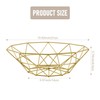 KJKVIVH Metal Wire Fruit Basket Fruit Bowl, Round Bread Storage