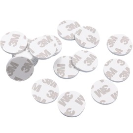 Moeey Double Sided Adhesive Pads,Round Sticky Pads Heavy Duty,Strong Mounting Tape,Pre-Cut Foam Pads, Waterproof for Walls Picture, Car, Home, Office (2 x 25mm)