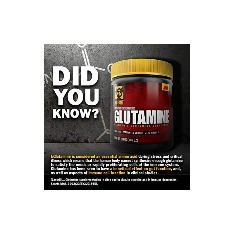 Mutant Mutant Core Series L-Glutamine (300g) Standard - Amino Acids