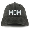 Trendy Apparel Shop Mamá Bordado Pigmento teñido no estructurado Cap,