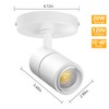 VANoopee 3-Color Zoomable LED Ceiling Spotlight Flush Mount Adjustable Spotlight