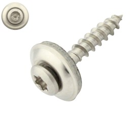 Pack of 100 Spengler Screws with Sealing Washer 15 mm TX 4.5 x 25 DIN 7995 Stainless Steel A2 V2A