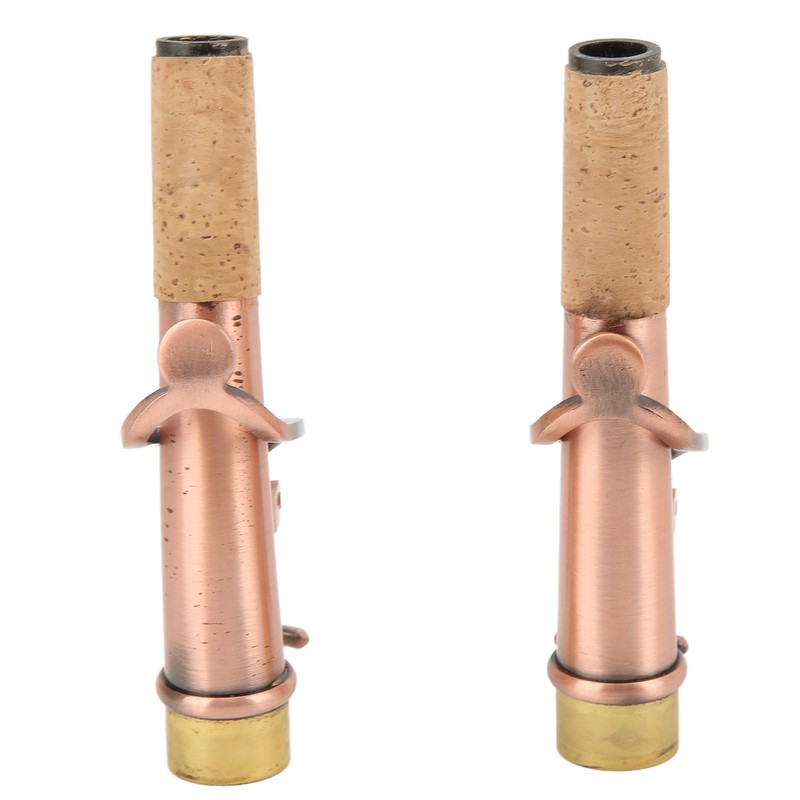 2Pcs Saxophone Neck Metal Straight Curved Accessory Replacement Set Kit