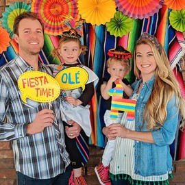 Cinco De Mayo Headband for Women Mexican Headbands Colorful Fiesta Pinata Cactus Chili Pepper Sombrero Knotted Headband Fiesta Mexican Hair Accessories Outfits Party Decorations (Style 5)