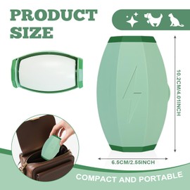 AMFUN Washable, portable, reusable lint roller, reusable sticky lint roller, for pet hair, clothing, sofas (green)