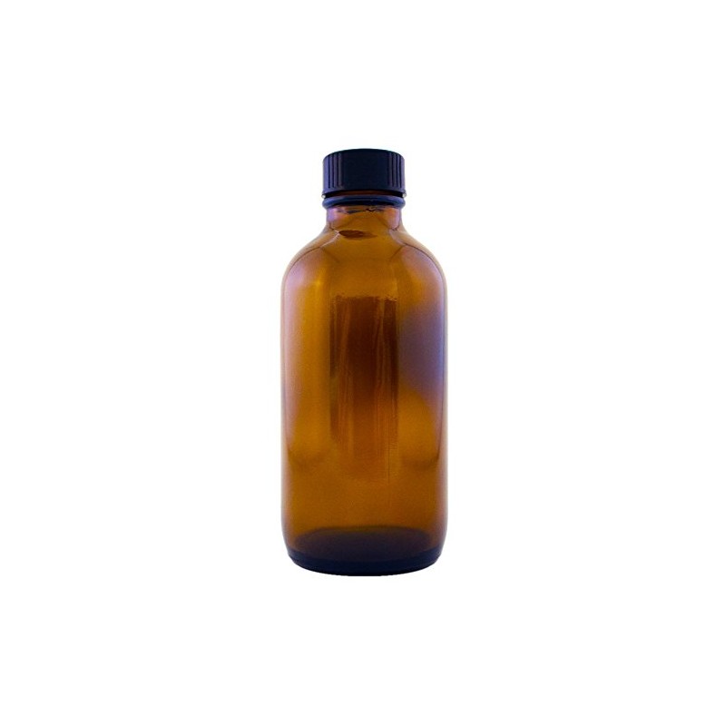 4 fl oz Amber Glass Bottle with Phenolic Cone Cap