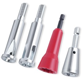 SPEEDWOX 4 Pieces Wire Twister Tool for Drill, Stripping Wire and Torsion Tool, 3 Way, 5 Way, 6 Way, Torsion Connector for 1/4 Inch Clamp, Twister for Electrical