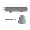 XQINQZ Kitchen Sink Splash Guard 29.7 X 5.7 In, Large