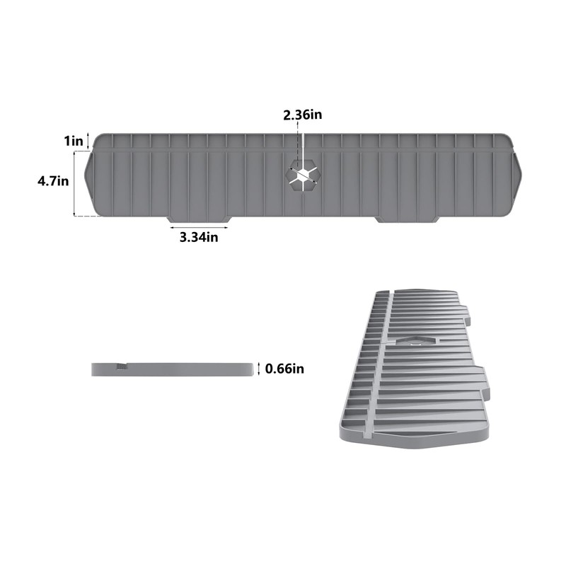 XQINQZ Kitchen Sink Splash Guard 29.7 X 5.7 In, Large