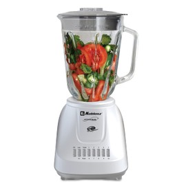 Koblenz 51-oz Glass Jar Blender, 10 Speed and 2 Pulse Blender, Countertop Blender with Stainless Steel Blades, Perfect for Shakes and Smoothies, 500-Watt Motor, White, LKM-5910 VB