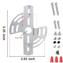 UPUPMOON Lighting Adjustable Crossbar Kit Multifunctional Light Fixture Crossbar Plate for Mount Wall Light, Close to Ceiling Light, Chandelier, 1 Set
