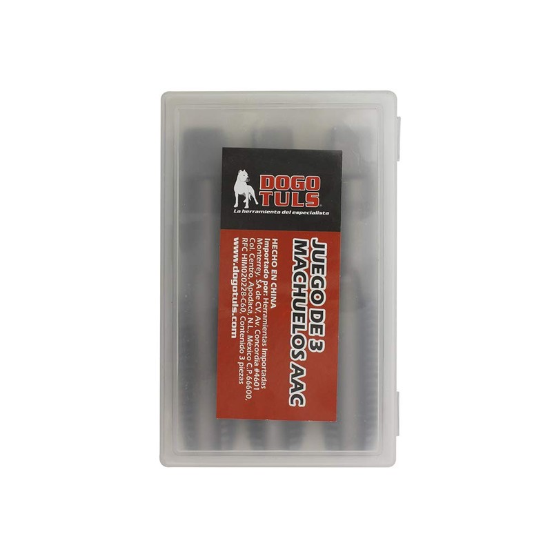 Dogo Tuls ET1020 Juego 3 Machuelos Aac 3/4"-10 Nc