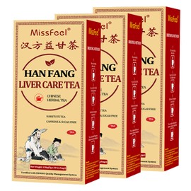 Daily Liver Care Tea, Natural Liver Tea for Health, Chinese Herbal Tea for Liver, Organic Liver Cleanse Tea with Different Herbs, NO Additives No Caffeine No Sugar (90 Tea bags-3 Boxes)