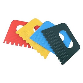Urjumpea 4 Pack Plastic Scrapers, Paint Scrapers Scraper Sculpture Tool Pottery Tools