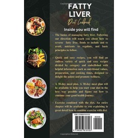  FATTY LIVER DIET COOKBOOK: A Complete Nutrition Guide with 1500 Days of Quick and Easy Delicious Low-Fat Recipes to Heal Your Body and Regain Vitality with 30-day plan.