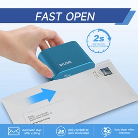 Rechargeable Electric Letter Opener - Electric Envelope Opener, Letter Openers Envelope Slitter for Office & Home Desks, Mail Openers with Safe Cutting and Portable Design