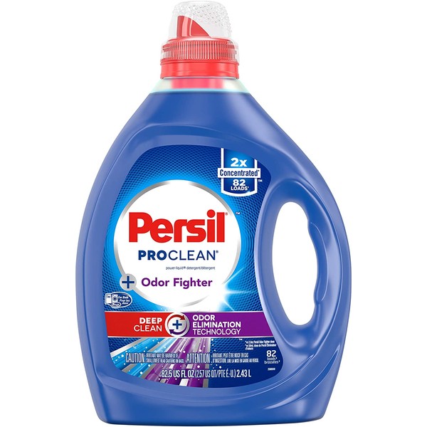 Persil ProClean Liquid Laundry Detergent, Odor Fighter, 2X Concentrated, 82 Loads, 82.5