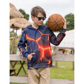 Goodstoworld 3D Print Hoodies for Boys, Girls, Children, Funny Hooded Sweatshirt, Pullover, Hoodies, 4–16 Years