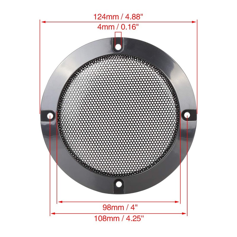 X AUTOHAUX 2 x 4 inch speaker cover grill 124
