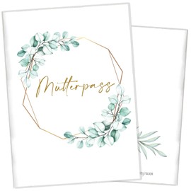 Cozy Racoon 3-piece maternity log cover for the German maternity log | high-quality cover for your maternity log, Eucalyptus, Germany maternity log