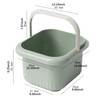 Milageto Foot Bath Soak Tub Wash Bucket, Foot Soaker Basin