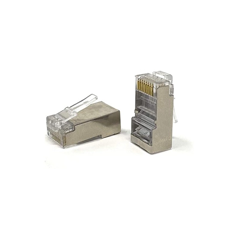 Vsnetwork Ethernet RJ45 Cat 6 Shielded 8P8C STP Terminals 50