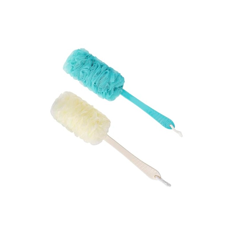 Estropajo Espalda Mango Largo Ducha Esponja Vegetal Palo Hombres Mujeres