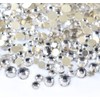 Zealer 4200 pcs flat back rhinestones DIY round crystal gems,