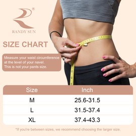 RANDY SUN Ultra Thin Back Brace, Compression Back Wrap for Women Breathable Lower Lumbar Support Brace Belt Waist Support Wrap Under Clothes