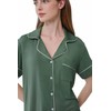 Joyaria Womens Button Down Bamboo Viscose Pajamas Set Short Sleeve