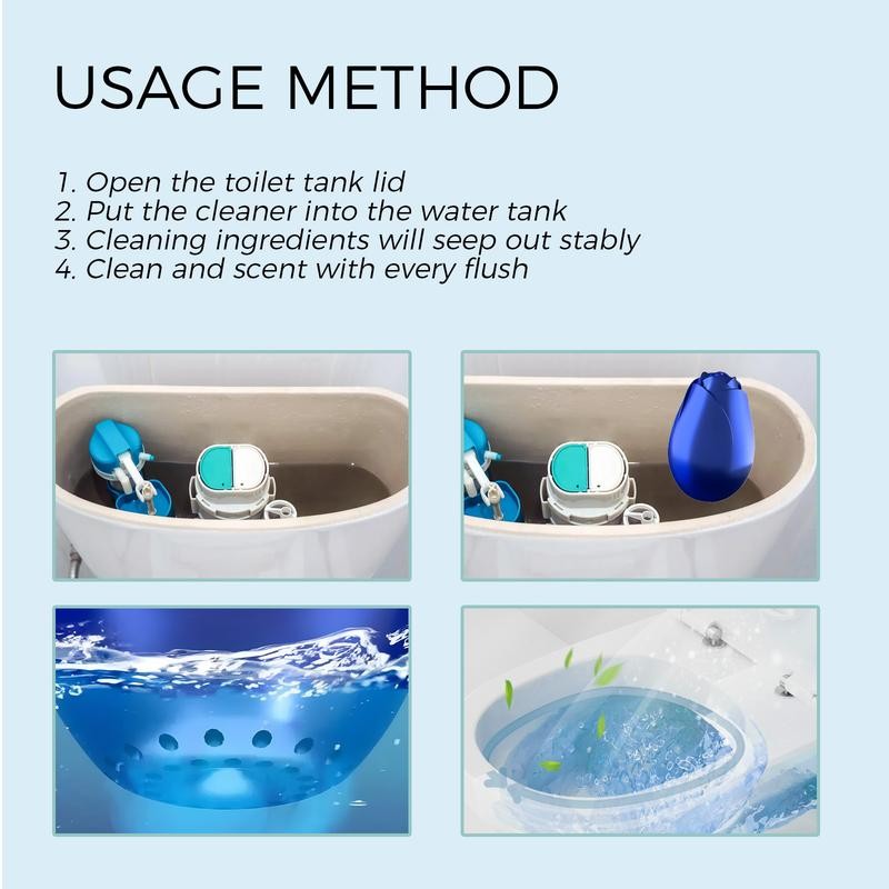 Jue-Fish Automatic Toilet Bowl Cleaner,Crazy Clean Toilet Bowl Cleaner with