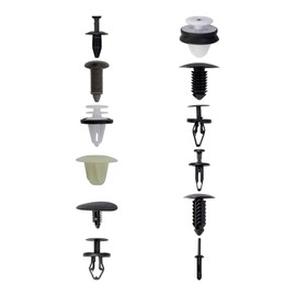 TRQ 115 Piece Kit Bumper Trim Clip, Retainer, Fastener Compatible with 2019-2023 Ford Ranger