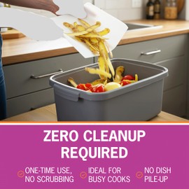 Disposable cutting boards For Kitchen – 8-Pack, 11"x14" – Durable, Plastic Borad Mats, Reusable – Perfect for Meal Prep & Cooking (Medium 8 Count)