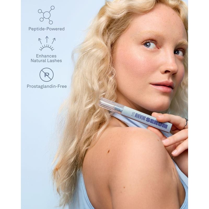 Renewing Lash Serum, Peptide-Powered Lash Serum, Support Fuller, Longer-Looking Lashes,