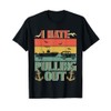 Mens I hate pulling out boating captain vintage T-Shirt