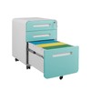 Mobile Filing Cabinet 3 Drawer,Under Office Desk Metal Filing Cabinet