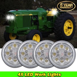 CHUSYYRAY 4X 4.5" LED Fender Work Light For John Deere Tractor 20 Series: 2520, 3020, 4020