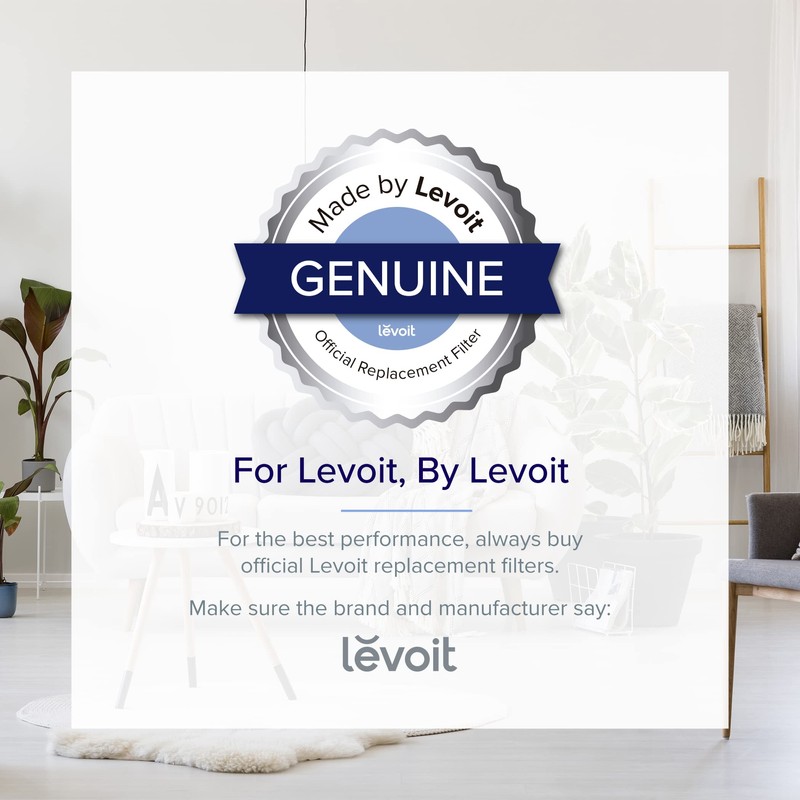 LEVOIT LV-PUR131 LV-PUR131S Air Purifier Replacement Filter, H13 True HEPA