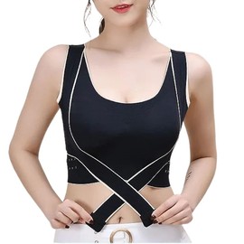 FEISEDY A8108 Wireless Bra, Seamless, Beautiful Breasts, Sports Bra, Correction Bra, High Underarm Design, Extra Milk Filling, Ultra Soft Jelly Fabric, Beautiful Breasts, Day and Night, Instant